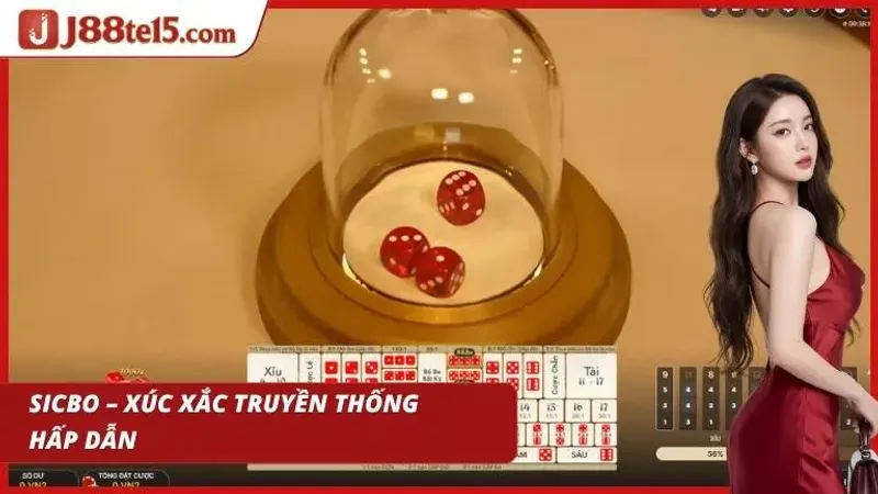 Ba viên xúc xắc lắc liên tục tạo nhịp cược đầy kích thích